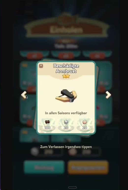 Fischsammlung mit Sternen und Fangtiefe